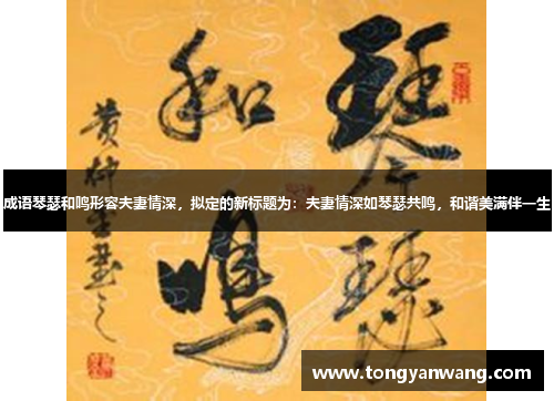 成语琴瑟和鸣形容夫妻情深，拟定的新标题为：夫妻情深如琴瑟共鸣，和谐美满伴一生